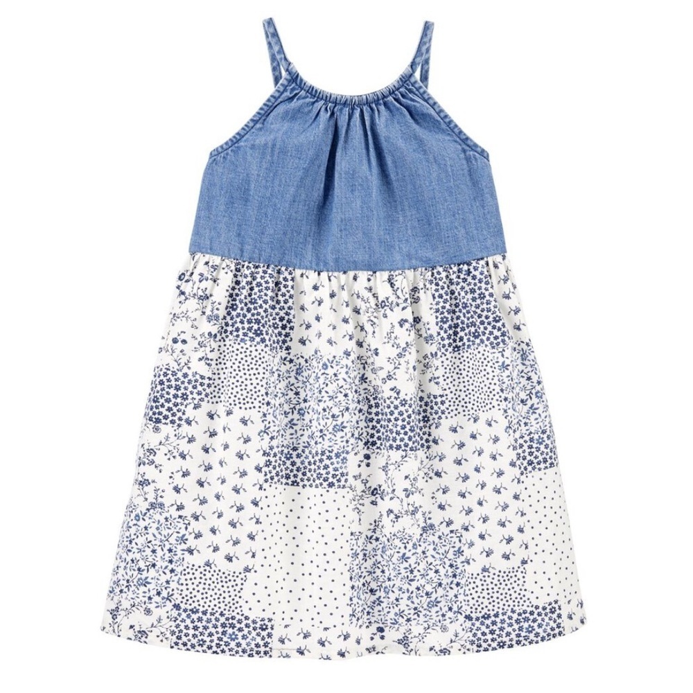 Blue and White Kids Dress